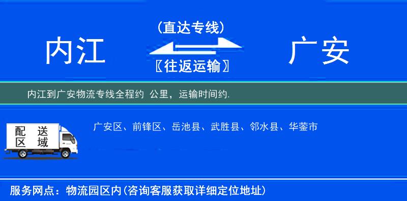 內(nèi)江到物流專線