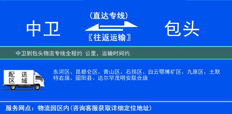 中衛(wèi)到物流專線